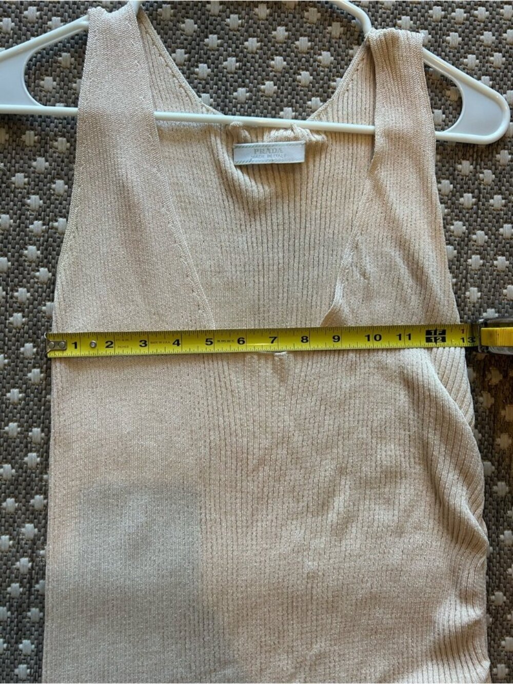 Vintage PRADA Archive Ruched Side Zip Knit Utility Dress IT 46 - Picture 12 of 15